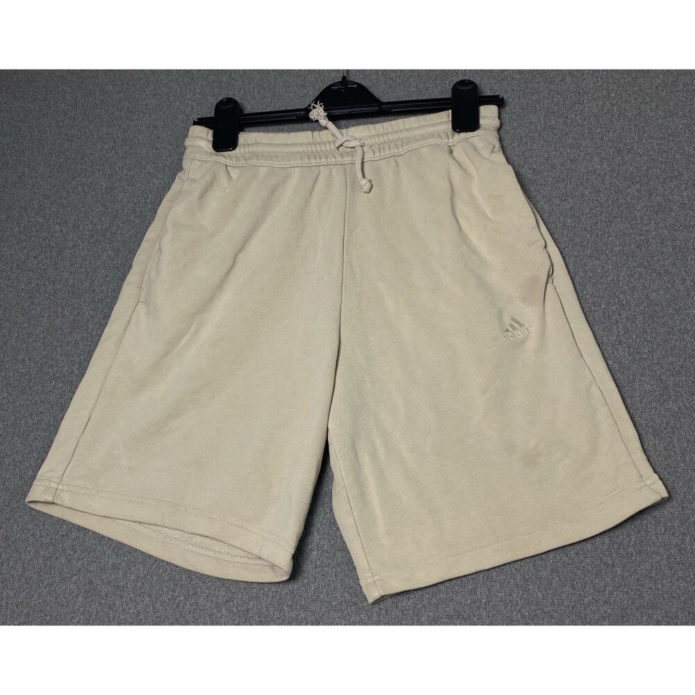 Adidas Fleece Shorts Size S Beige